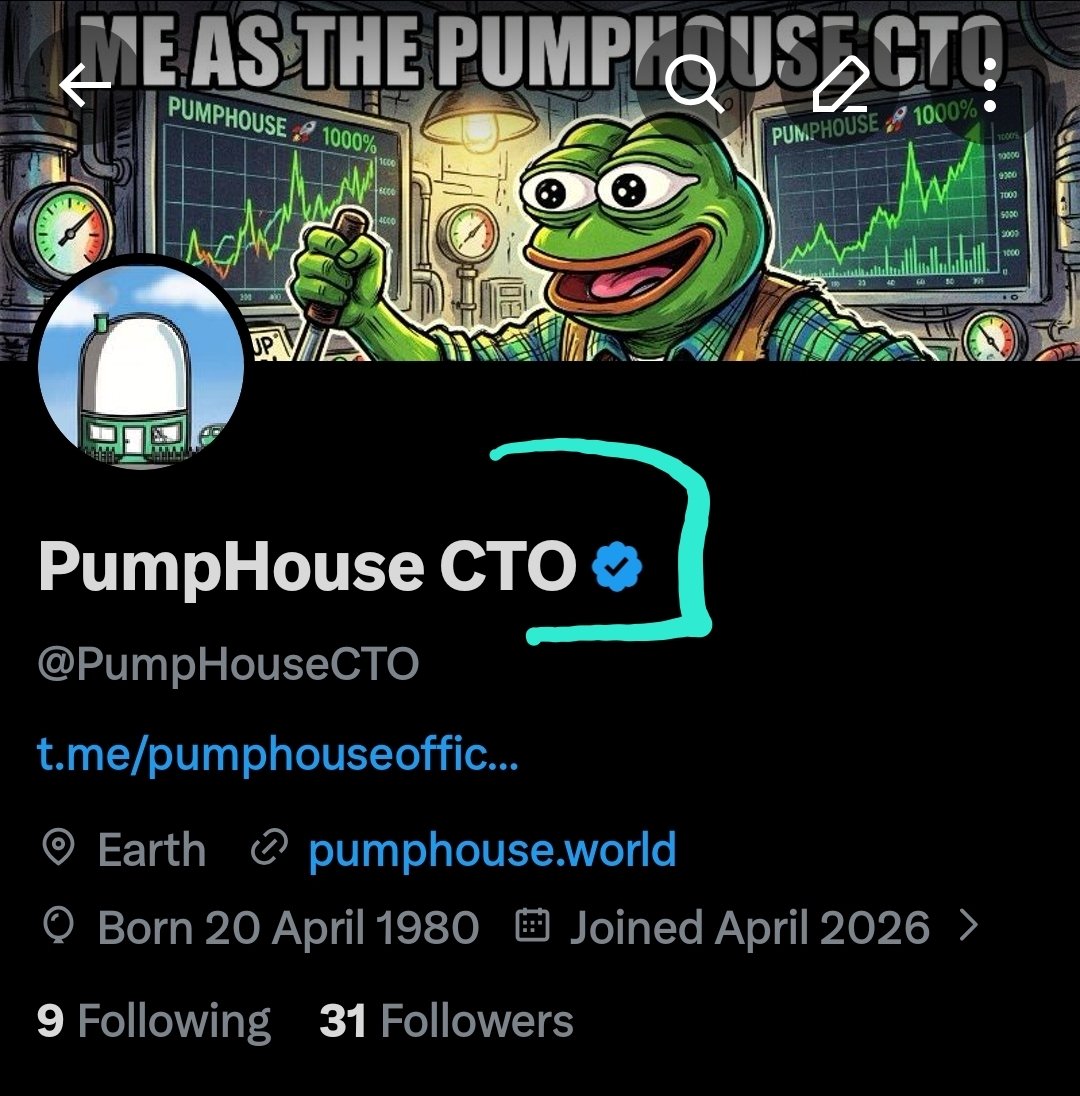 $PUMPHOUSE paid for X subscription. Bluecheck