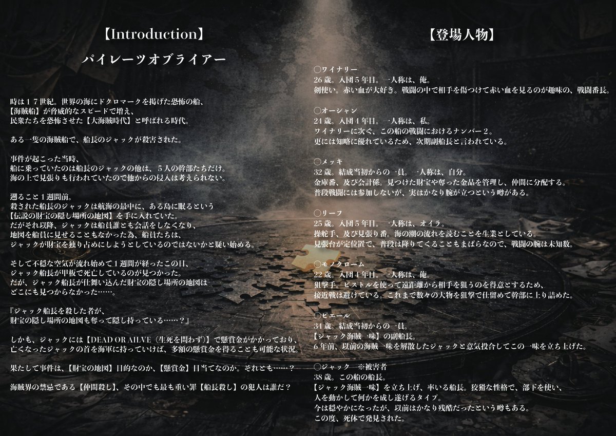 「THE TRUE PIECE」マーダーミステリーシアター tweet media