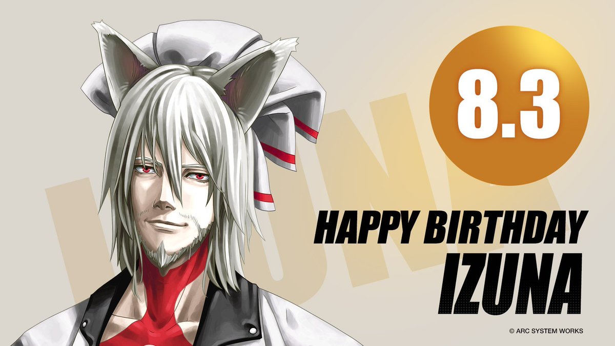 GUILTYGEAR_PR's tweet photo. ／ 
🎉イズナ バースデー🎉
＼ 

本日8月3日はイズナの誕生日です🎂
ぜひ一緒にお祝いしましょう❗️

#izuna_Birthday https://t.co/oZy19C4Y75