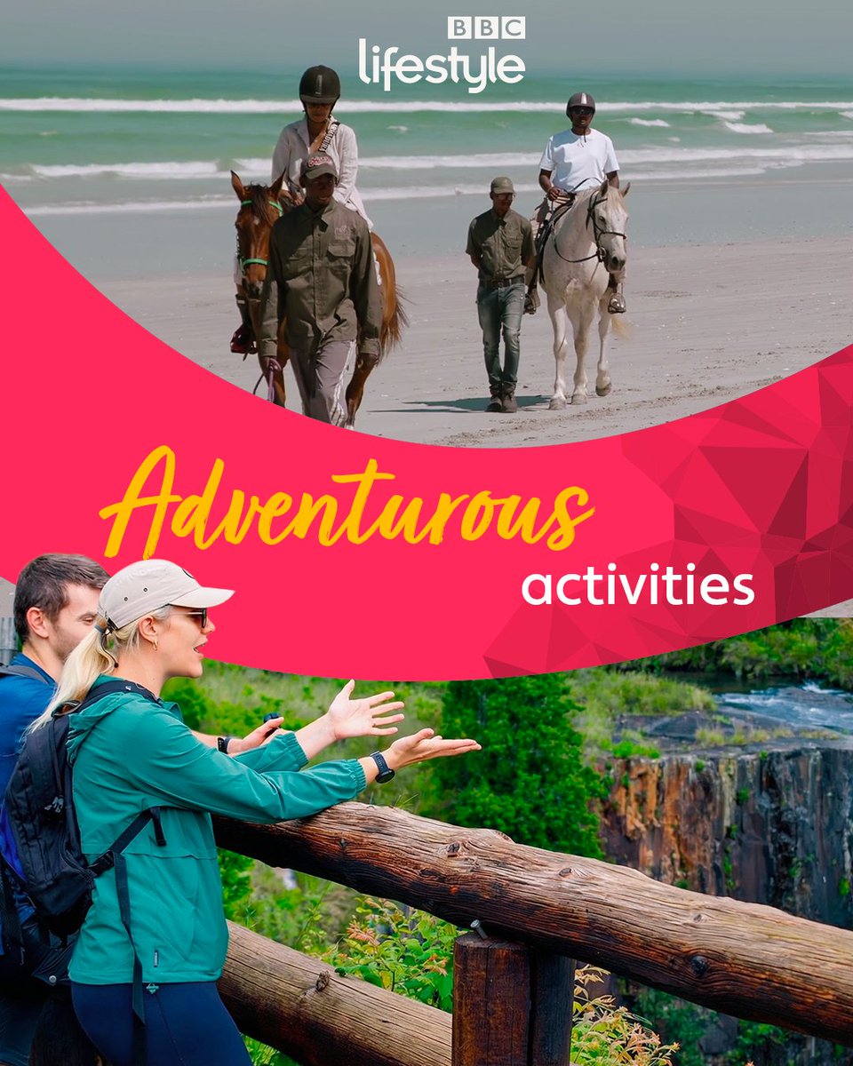 BBCS_Africa's tweet photo. What’s the formula for the perfect Hidden Gem according to Tebogo and Linda:
⛰️ Big views
🥾 Big adventures
🌍 And destinations worth the journey

#HiddenGemsSA
📺 Starts 6 May on BBC Lifestyle

Proudly sponsored by @LekkeSlaap in association with @ToyotaSA. https://t.co/XI5LxA0dGh