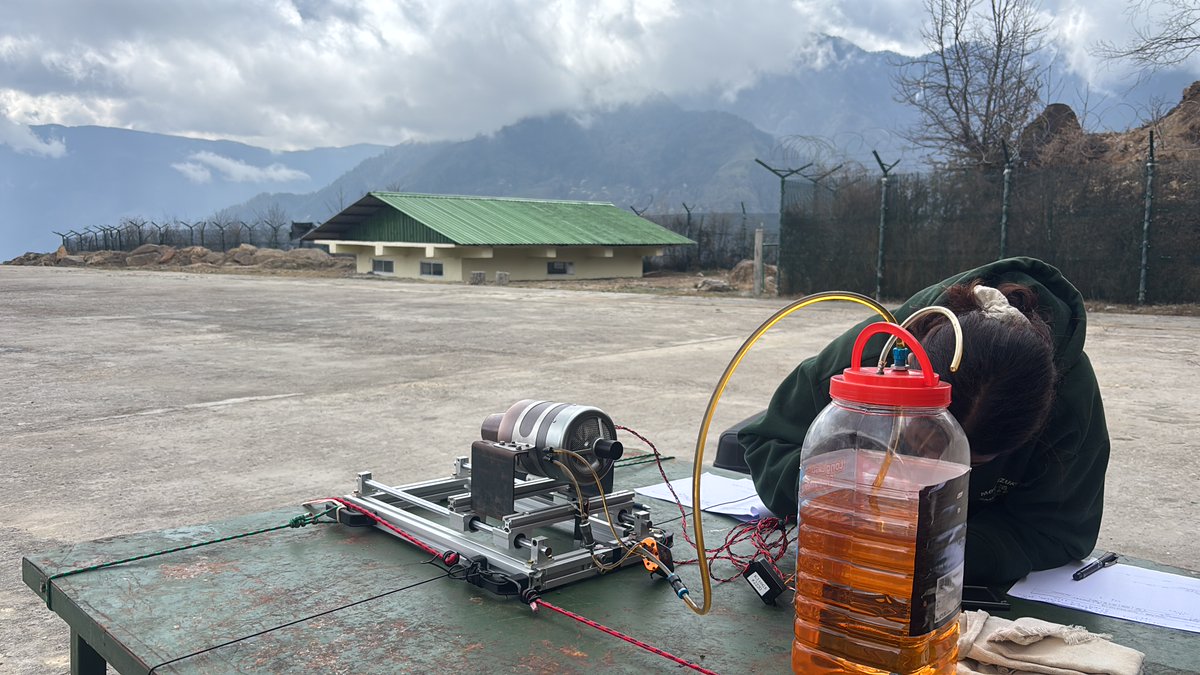 Invente_in's tweet image. Engineering doesn't stop at the lab door. We moved our 50kg thrust stand to 4,500m to see how our turbines breathe in thin air. Static testing is the foundation—if it doesn’t work on the ground, it won't work in the sky. 🛠️📈 #Jetpower #Aerospace #UAV #UnmannedSystems