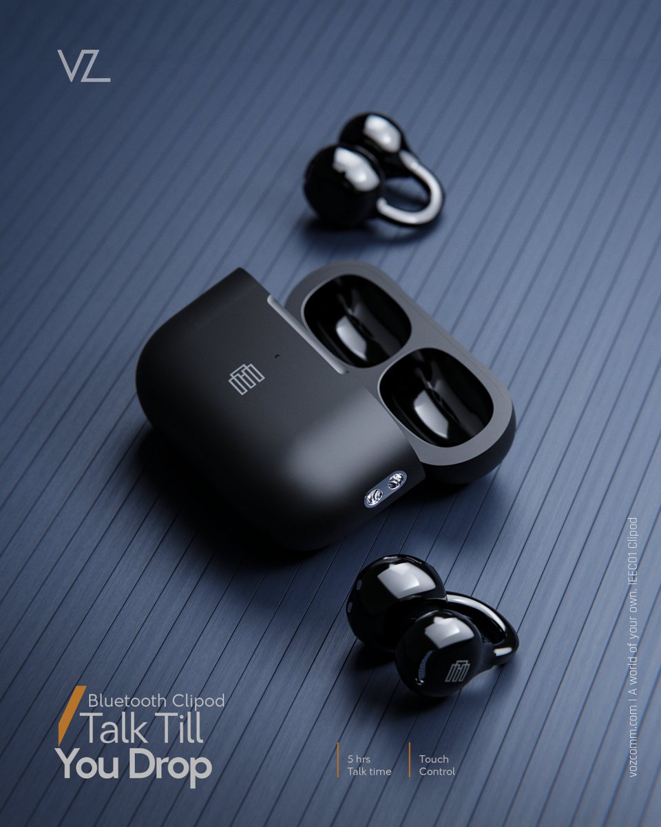 voz_commm's tweet image. Clip on &amp;amp; go! VozEarplug with Bluetooth freedom, touch control &amp;amp; up to 5 hrs talk time in a sleek, lightweight design for easy hands-free calls.

#Voz #Earbuds #Earphones #WirelessEarbuds #Gadgets