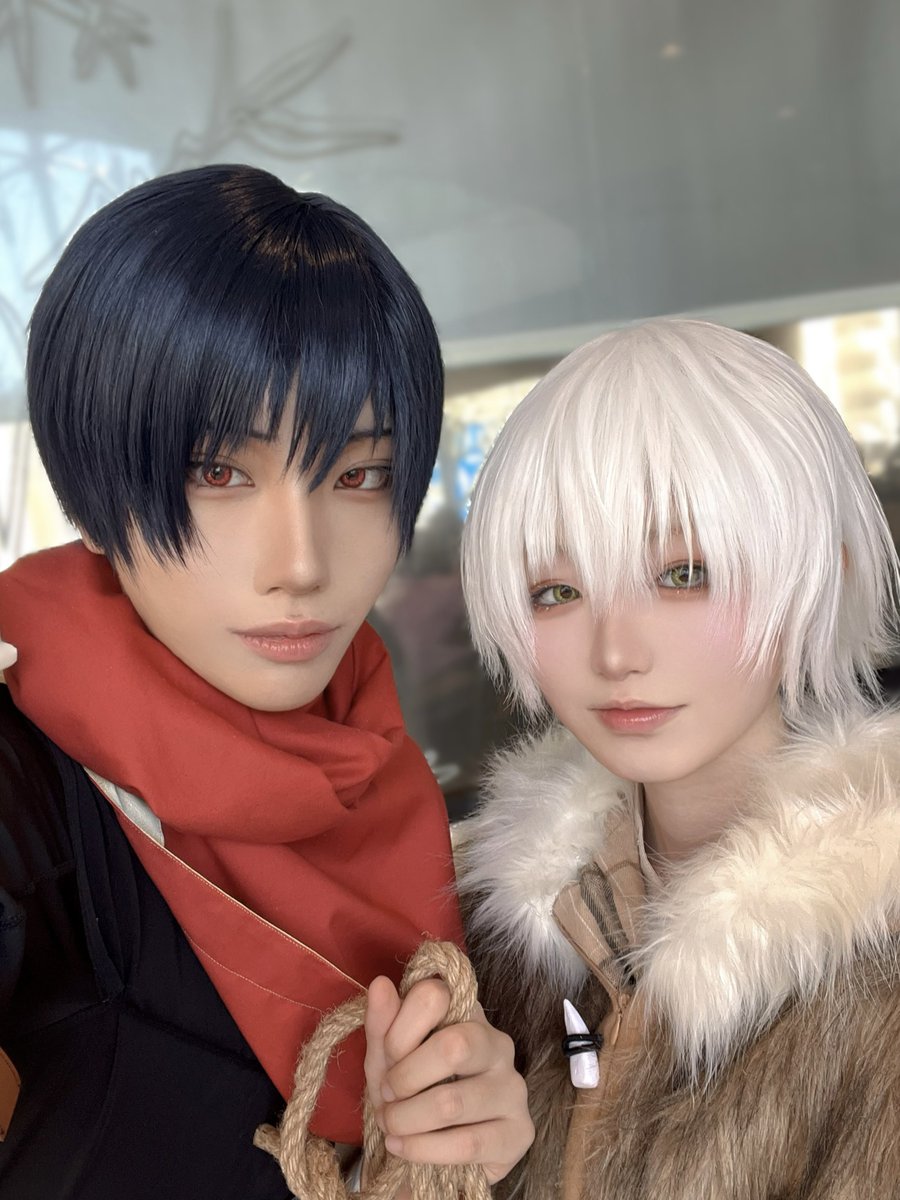 nimi_i_'s tweet photo. cos フシとのツーショ.ᐟ.ᐟ
衣装制作ふたりで頑張った https://t.co/wekdBGqrV0