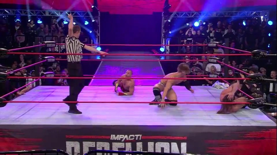 wrestle_hist's tweet image. 4/28/2019

Ace Austin defeated Aiden Prince, Cousin Jake, Eddie Edwards, Jake Crist, and Petey Williams at Rebellion from the Rebel Entertainment Complex in Toronto, Canada.

#ImpactWrestling #TNA #Rebellion #AceAustin #AidenPrince #CousinJake #EddieEdwards #JakeCrist