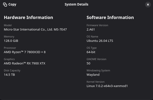 eastretrogamer's tweet image. New update to the kernel version of the OS I am running. I will 100% be staying on LTS versions moving forward. 😎

#retro #retrogame #retrogames #retrogamer #retrogamers #retrogaming #retrogaminglife #game #games #gamer #gamers #gaming #gaminglife #videogame #videogames
