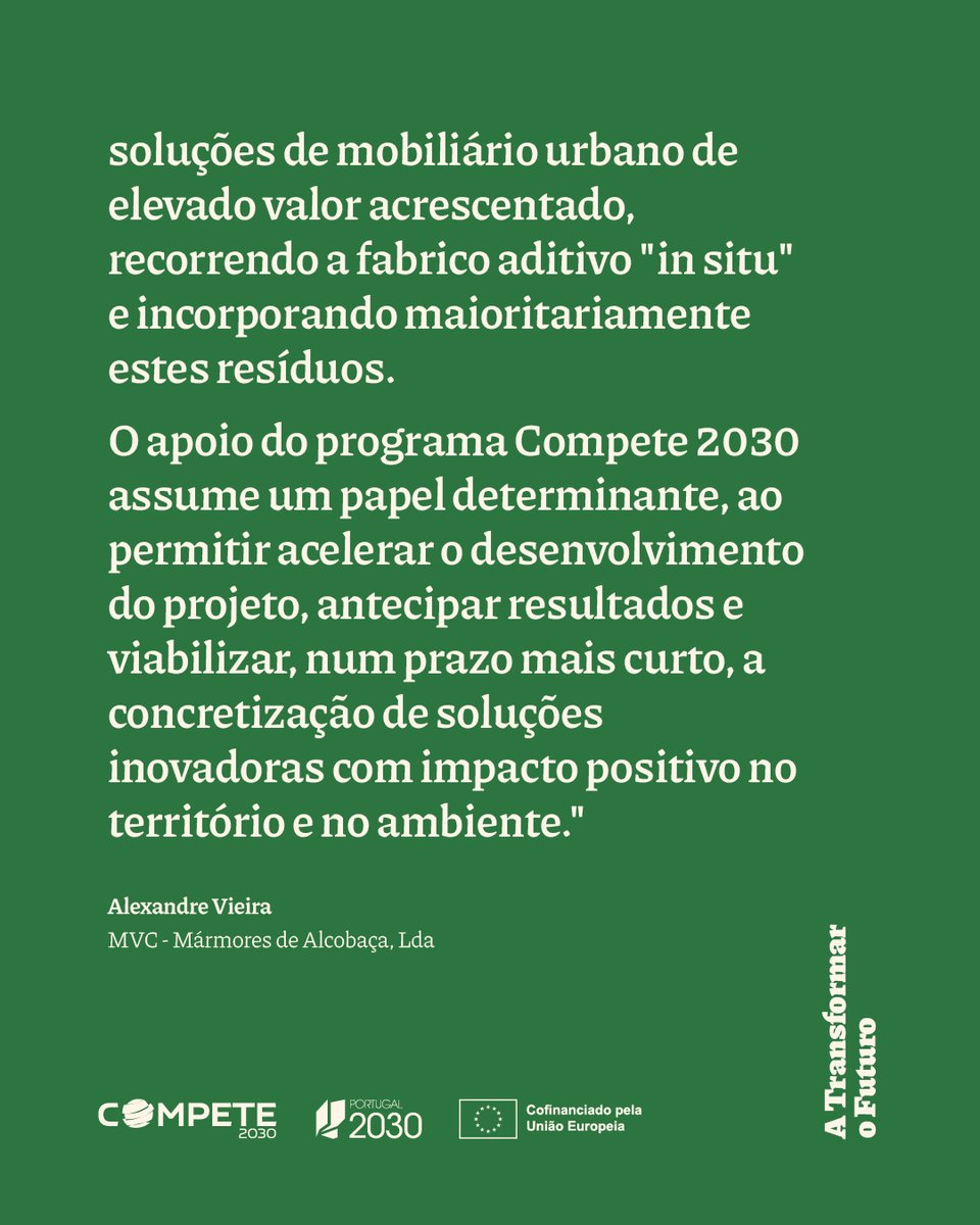 FEEICOMPETE2030's tweet image. De resíduos a inovação♻️
O StoneFORM3D, cofinanciado pelo #COMPETE2030, transforma desperdícios da pedra natural em soluções sustentáveis para arquitetura e design.
Uma nova visão para a indústria nacional na #newsletter tinyurl.com/5ptx7mxz 👀
#Pedra #Sustentabilidade