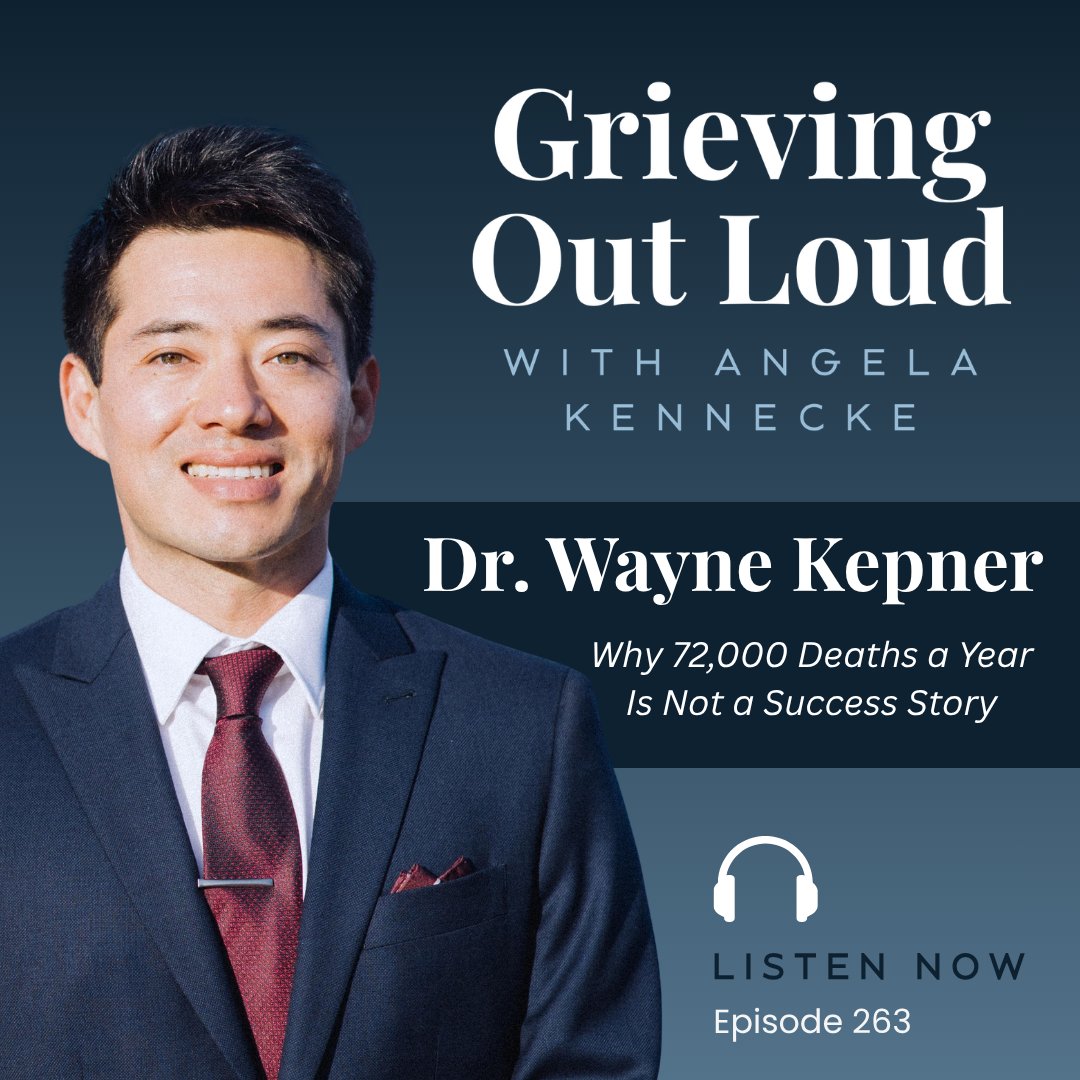 EmilysHope_'s tweet photo. 72,000 overdose deaths a year. More than all American lives lost in Vietnam. Stanford researcher Dr. Wayne Kepner joins Grieving Out Loud this week to talk about why now is not the time to celebrate or cut funding.

🎧 Link in bio.

#GrievingOutLoud #OverdoseCrisis https://t.co/7drTJ3YAWg