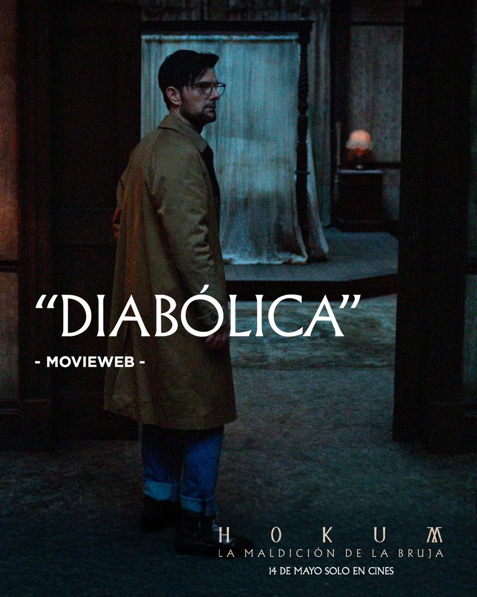DiamondFilmsPe's tweet photo. Viajó para despedirse del pasado…
Pero encontró algo que nunca debió despertar.
Esto es lo que dice la crítica de “HOKUM: LA MALDICIÓN DE LA BRUJA” - Desde el 14 de mayo solo en cines. https://t.co/wUFZsqTiIr