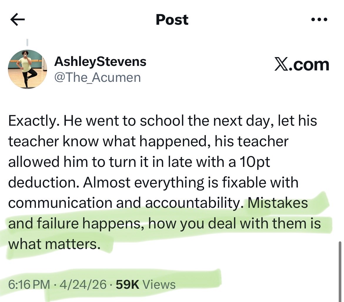 The_Acumen's tweet image. Did I condescend as an expert or did I say what I did? Again, you are internalizing this heavily and projecting your own triggers. You’re also speaking in absolutes, as if we all learn and think the same way.