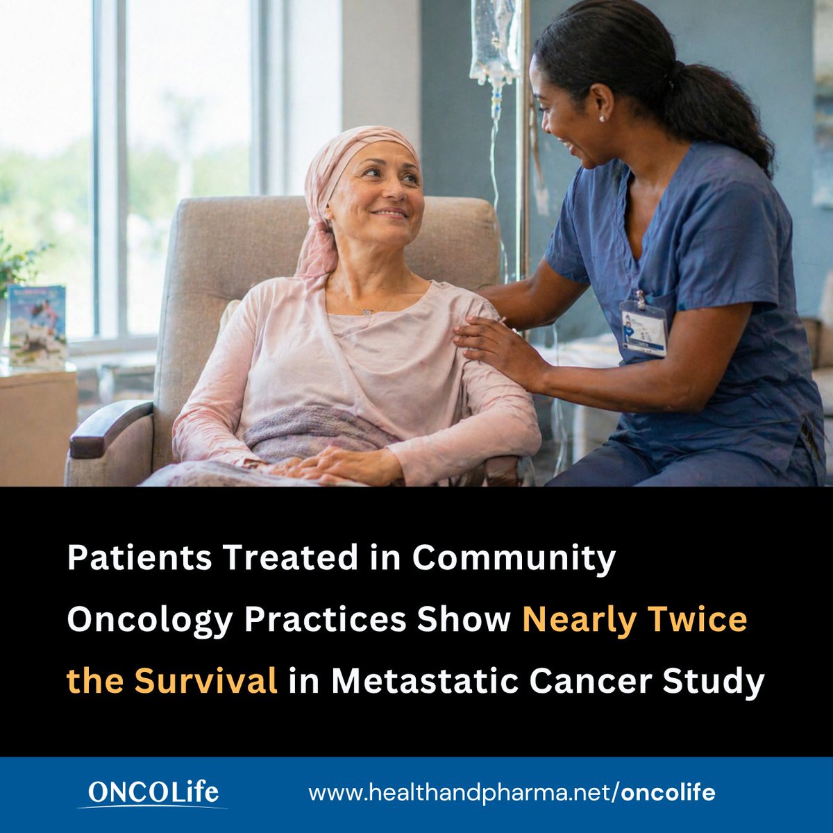 ONCOLife_HP's tweet image. A real-world data by Community Oncology Alliance found that patients with de novo metastatic #breastcancer and #lungcancer treated in independent #community_oncology practices had survival outcomes exceeding SEER benchmarks. 
healthandpharma.net/community-onco…