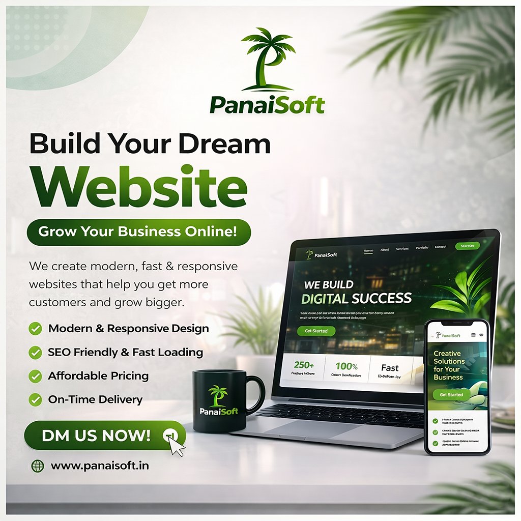 panaisoft's tweet image. Building modern, high-performing websites that help businesses grow online.
Panaisoft delivers clean UI, fast performance, and real results. 💻✨

#webdevelopment #webdesign #code #Html #Javascripts #css #freelancer #startup #panaisoft