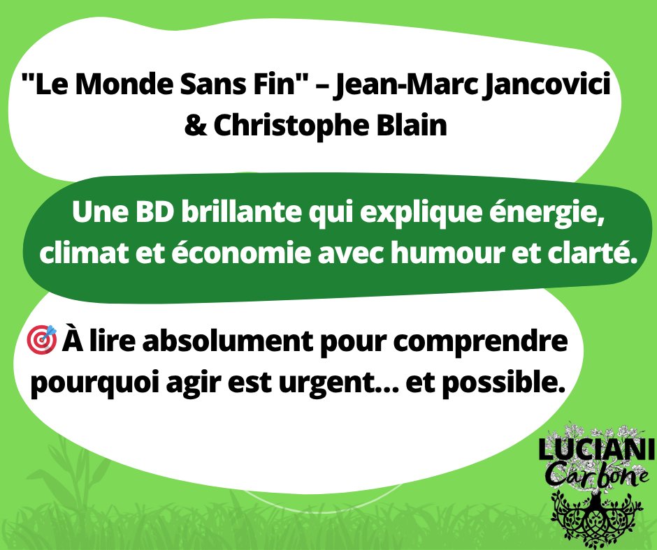 luciani_info's tweet image. Lecture du moment

📚 Un ouvrage inspirant pour comprendre et agir (Jancovici, Carbone 4, Servigne…).

#CultureClimat #Lecture #PME #Transition