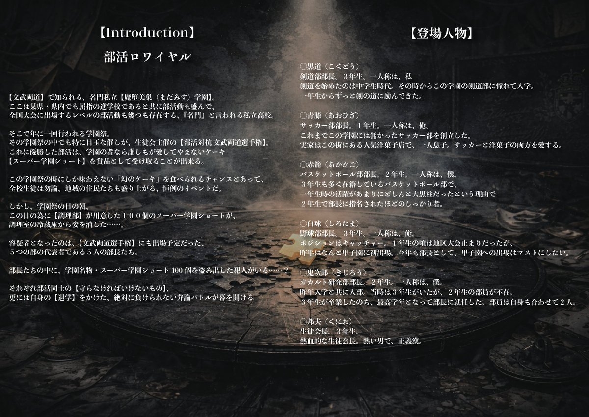 「THE TRUE PIECE」マーダーミステリーシアター tweet media