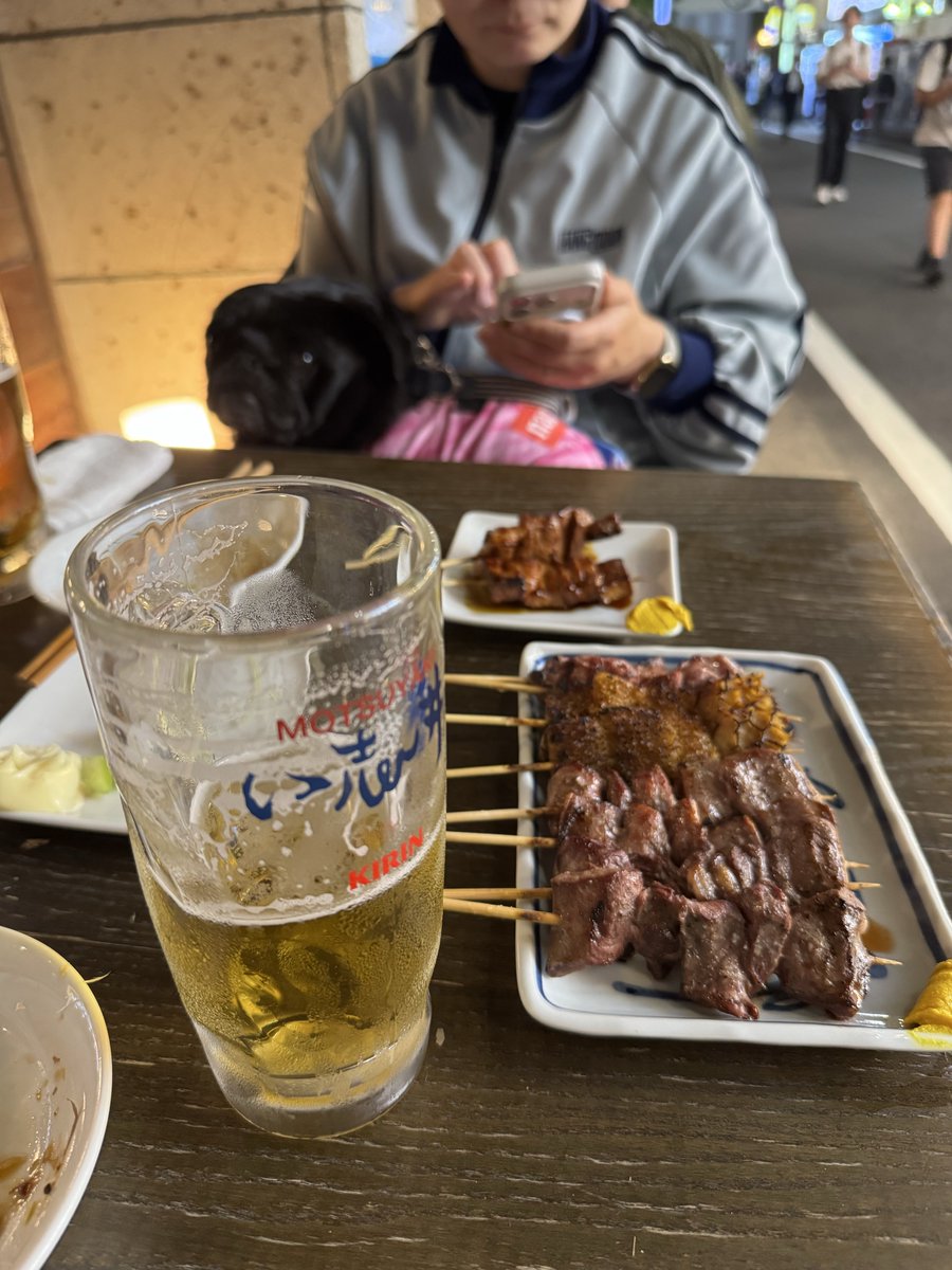 程よい気温だったので駅までお迎えに来てもらってごはん。い志井