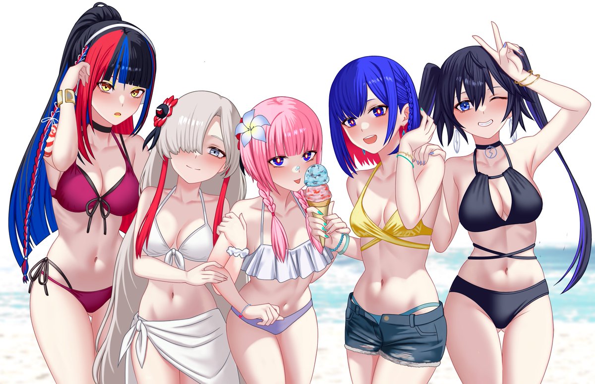 なんの脈絡もなく水着イラストを再掲して最近フォローしてくれた