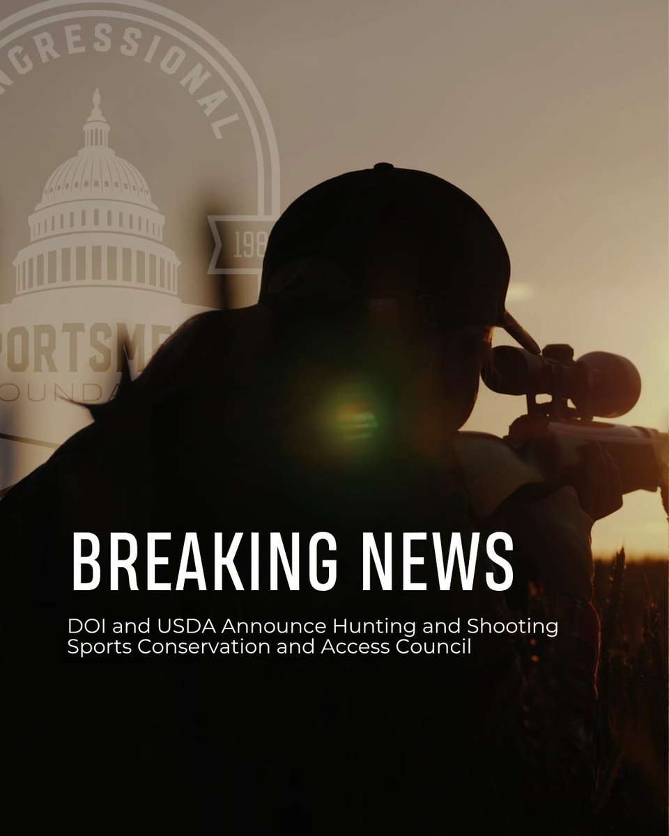 HunterandAngler's tweet photo. Big news🎯  Last week, the Departments of the Interior and Agriculture formally announced the launch of and a request for nominations to serve on the Hunting and Shooting Sports Conservation Council, a federal advisory council dedicated to advancing the interests of sportsmen. https://t.co/UCIHEkPNyc
