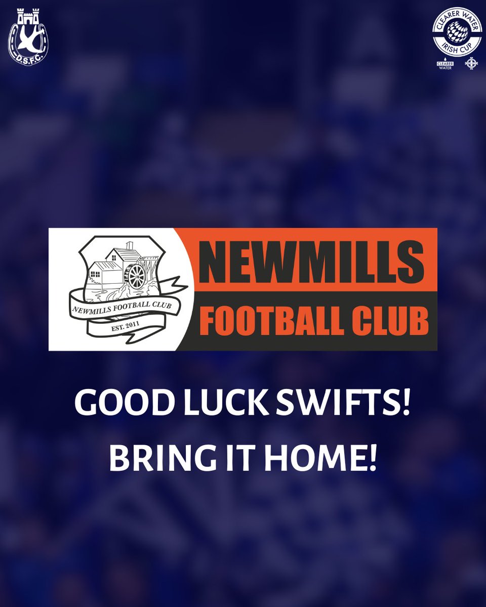 DgnSwifts's tweet photo. 𝗡𝗘𝗪𝗠𝗜𝗟𝗟𝗦 𝗙𝗖
We are thankful to Newmills FC for their supportive message in the lead-up to the Irish Cup Final. https://t.co/gZyiTZpIZo