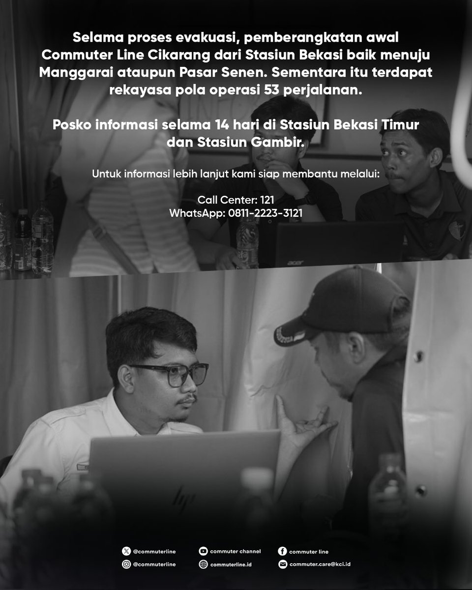 Peristiwa di wilayah Stasiun Bekasi Timur masih menyisakan duka yang mendalam bagi banyak pihak. KAI Commuter kembali menyampaikan belasungkawa kepada korban meninggal dunia serta keluarga yang ditinggalkan, dan kepada seluruh korban luka yang saat ini tengah menjalani penanganan
