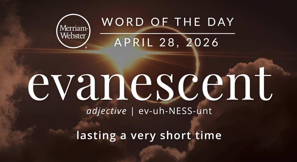 The #WordOfTheDay is ‘evanescent.’
ow.ly/1mU350YMUju