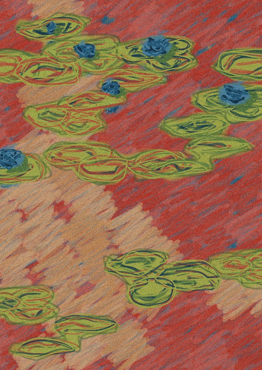 tendenzy's tweet image. Water Lilies #8 on @AlbaDotArt 

🔗 alba.art/projects/water… 
#generativeart #genart #p5js #impressionism