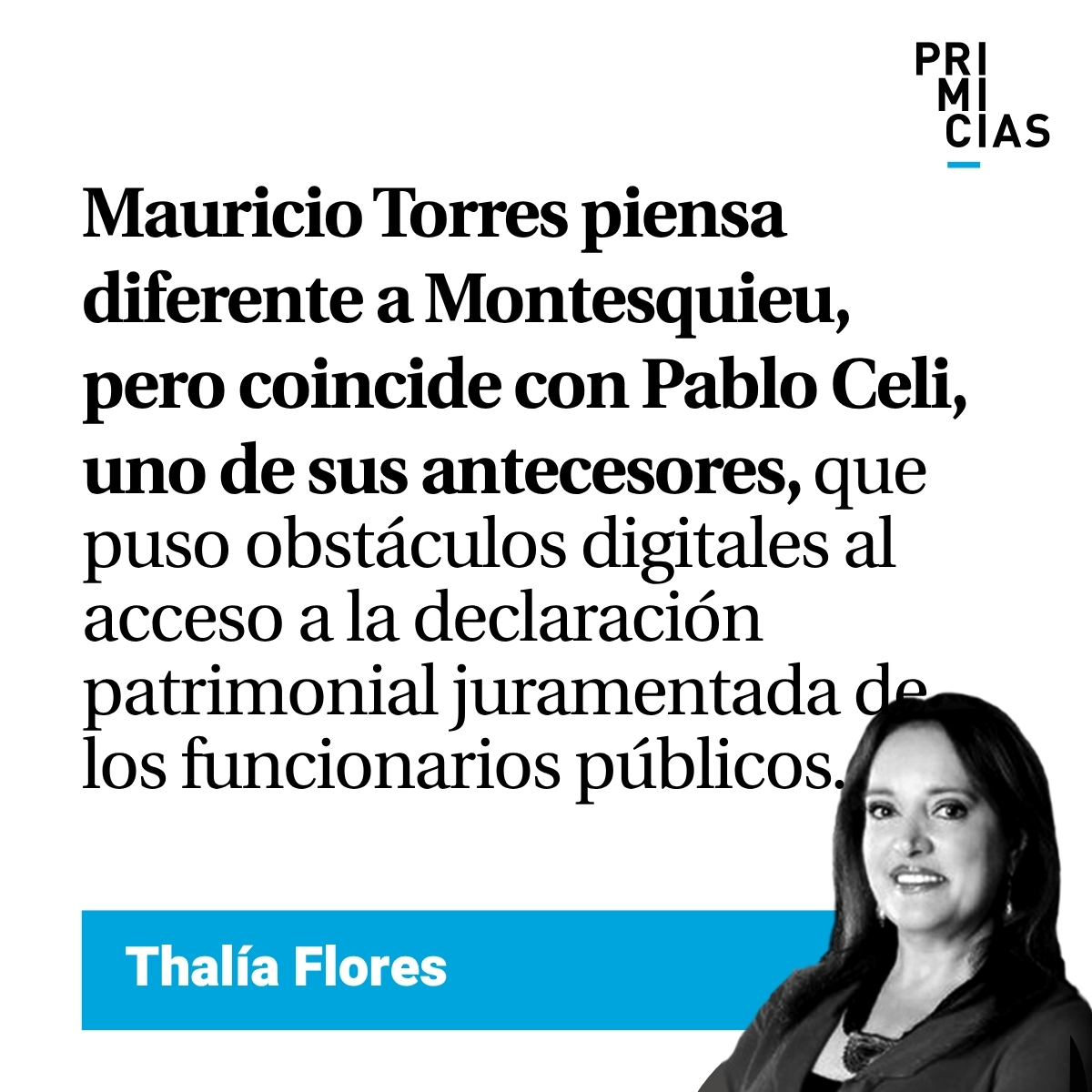 ‘El contralor Torres desafía a la Corte Constitucional, contradice al FMI y reniega de Montesquieu’. Lea #LeyendaUrbana de Thalía Flores (<a href="/thaliafloresf/">Thalía Flores</a>). prim.ec/nEkb50YQT4n