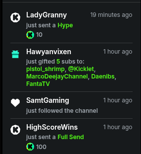 edi_in_the_mix's tweet image. 🙏Thank you so much for the #kick $  ! Really appreciate you spreading the #love and supporting the grind. Your #energy means everything. Much love to everybody ! thanks for the amazing support
@KickCommunity @kick @hawyanvixen @highscorewinss @GoodHooked