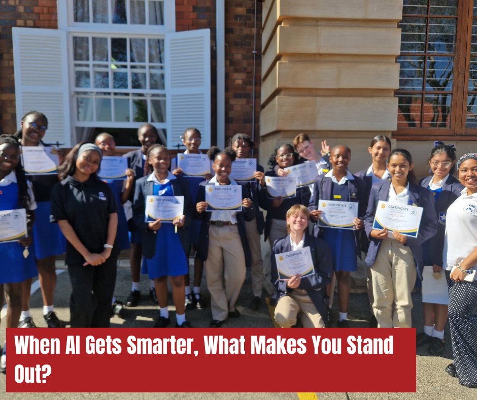 REGENT_BSchool's tweet image. AI can generate answers. But can it lead, question, adapt and make judgement calls?

REGENT Business School explores the human skills that still matter in an AI-driven career.

Read more:  link.regent.ac.za/w1 

#SurroundYourselfWithSuccess #FutureSkills #TuesdayInsights