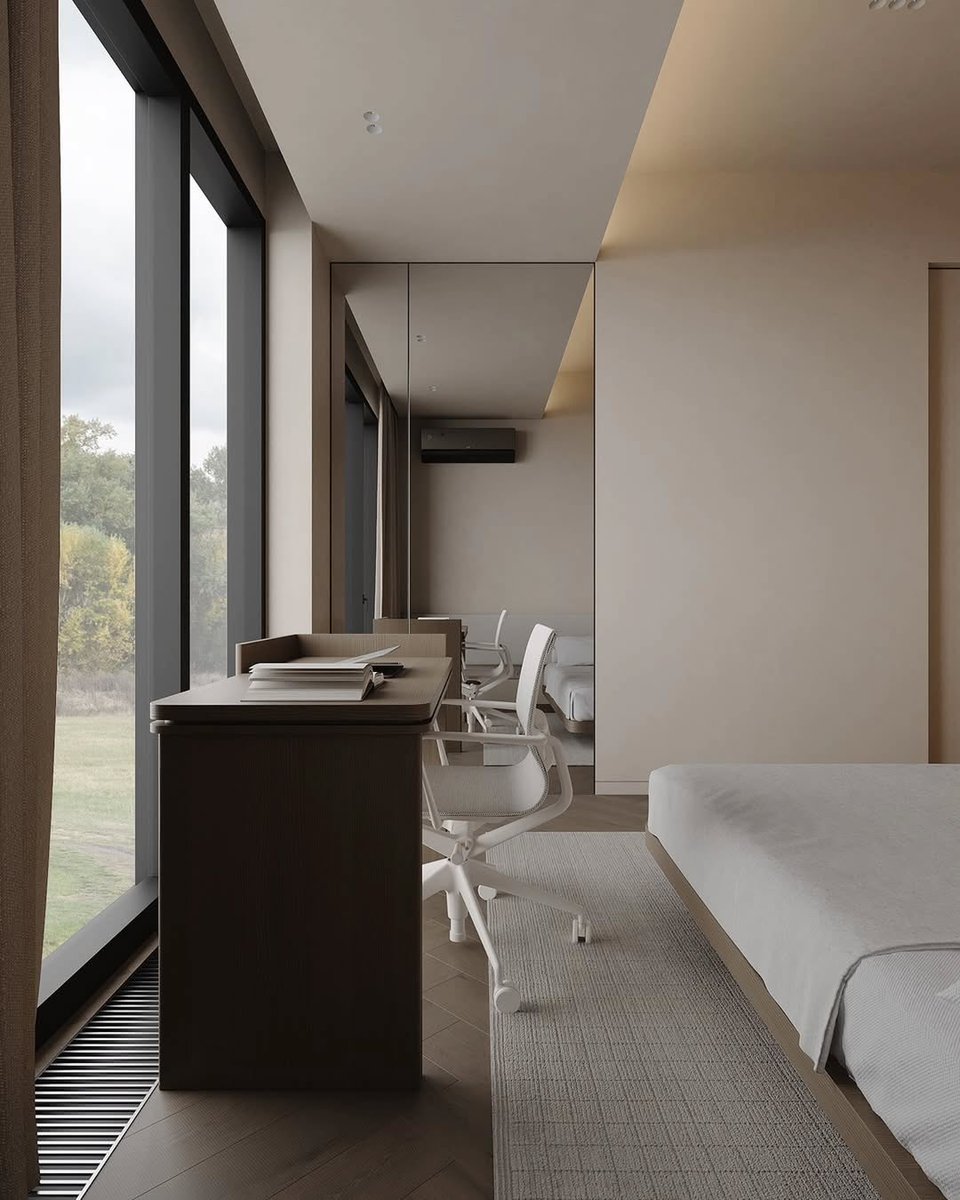 ArtevitaDesigns's tweet image. A calm, modern bedroom defined by clean lines, warm wood tones, and soft neutral layers. 

Your ideal space starts here. Send us a message today to get started. 
Call/WhatsApp: +234 7066840138
Website: artevitadesigns.com
#Artevitadesigns #Interiordesign #Bedroominspo