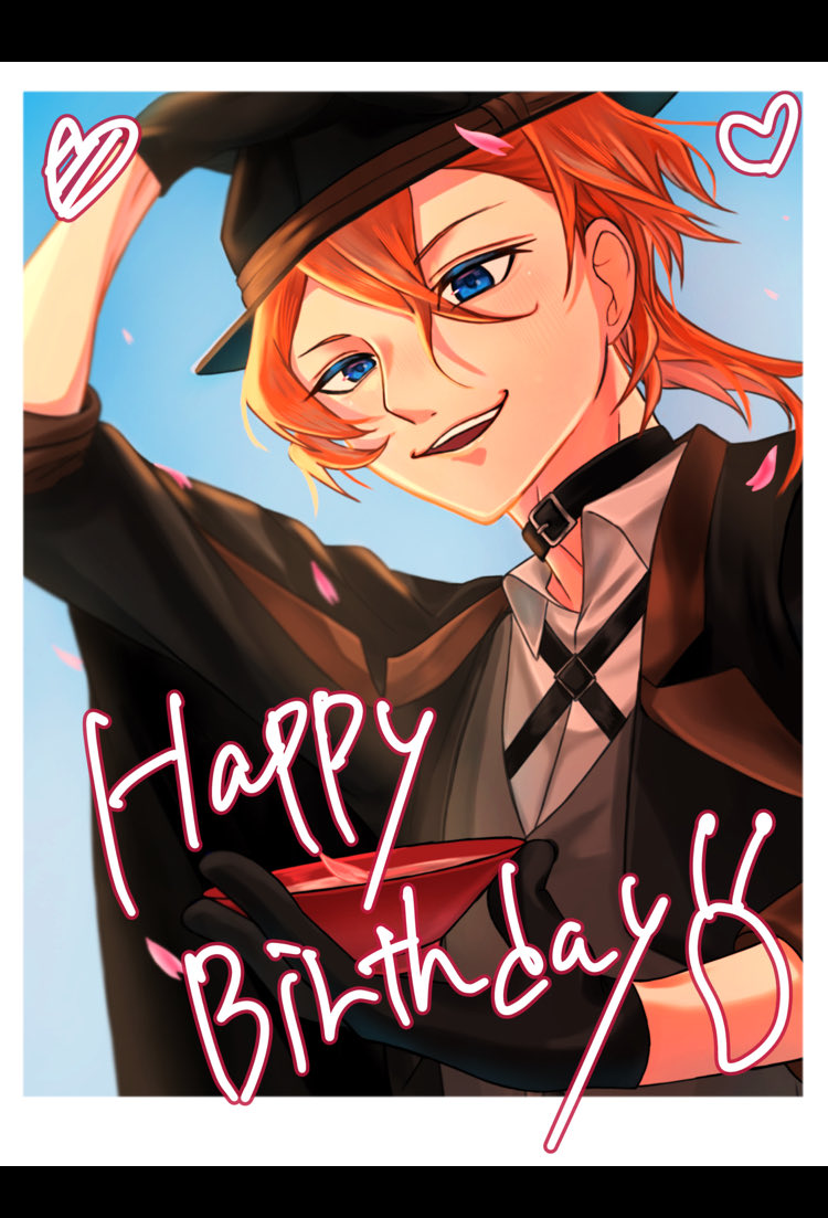 garan0807's tweet photo. ちょっと早めだけど、happy birthday！素敵帽子くん✨
#文スト
#中原中也
#4月29日は素敵帽子くんの誕生日
#文スト最小幹部生誕祭2026
#中原中也誕生祭2026 https://t.co/IwfaoFKyGa