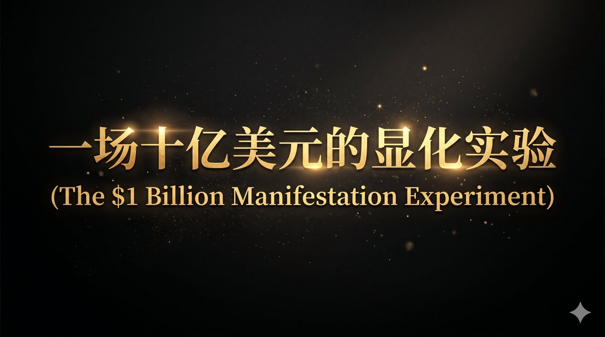 MarwanManifest's tweet photo. 《这是你与一名亿万富豪交朋友的最佳机会》

我消失了半年。

从2025年底到现在，没有交易，没有发推。
碰巧躲过了币圈的暴跌。但这纯属运气，毫无炫耀的资本。

这段时间，我像个旁观者一样，隔着手机屏幕看着这个世界疯狂造富：

Meta 计划 20 亿美元收购 Manus，几位年轻创始人的身价瞬间按十亿计。
马斯克抛出最高 600 亿美元天价拟收购 Cursor，背后的极客即将跻身百亿美元俱乐部。
就连个人开发者 Peter Steinberger 的周末业余项目 OpenClaw，也被 OpenAI 花上千万美元直接买断，瞬间财富自由。

机缘巧合，某天深夜，我偶然在手机上看了一部电影《为什么是他？》（Why Him?）。

看着电影里那个年纪轻轻、性格古怪却富可敌国的硅谷新贵（连马斯克都在他的派对上客串）。

我按下了屏幕暂停键。
脑海里浮现出一个避无可避的问题：

“为什么不是我？”

论知识储备与逻辑判断，我不差。
论学习能力与执行力，我不弱。
论死磕到底的决心，我绝不输给任何人。

那我的天花板到底卡在哪了？

直到大数据读懂了我的内耗，推给我一个关于“显化”的视频。
在那一刻，童年至今无数个“心想事成”的回忆击中了我。
我才顿悟：那从来不是巧合，那就是显化的力量。

紧接着，我看到了 Dan Koe 。
一篇文章，1.6亿阅读。一人公司，年入数百万美元。
没有上百人的团队，只有绝对的信念与极简的执行。

我一时间觉得如梦初醒。
假期到此结束。

今天，我正式开启我的【十亿美元显化计划】。
我不知道最终带给我 10 亿美元的项目到底长什么样，这需要多长时间。
但我深知：宇宙的能量会指引方向，而我只需要负责起步。

这篇推文，就是物理级显化的第一步。

接下来，这个账号将不仅仅是我的个人显化纪实，它将成为一个“集体显化网络”的驱动器。

1️⃣ 拆解与抄作业：我会拆解分析那些正在发生的最酷的财富案例，找出最适合普通人直接“抄作业”的落地玩法。
2️⃣ 灵感开源：我会毫无保留地分享我的商业突发奇想。有些我会自己去死磕，有些会直接开源给你们去尝试。
3️⃣ 想法放大器（欢迎投稿）：如果你有绝佳的搞钱Idea，欢迎随时私信向我投稿。我会用我的认知和流量，帮你把想法分享给更多人，寻找同频的实干者一起推动显化。

任何人因为这个账号获得了灵感、赚到了钱、或者找到了合作伙伴，都是对我们彼此反哺、集体显化的最强印证。

结识一个亿万富豪的最佳时机，是在他登顶之前。

我是 Marwan，正在发起一场公开的【财富显化实验】：
用绝对的信念 + 极致的执行力，物理级显化亿万财富。

我立下契约：
显化成功之日，1000 位最坚定的同行者，将分享 10,000,000 美元的显化奖金。

留下你的痕迹。
见证我，或者我们一起显化财富与梦想。🥂

👇

#BuildInPublic #Solopreneur #Manifestation #Web3 #MakeMoney