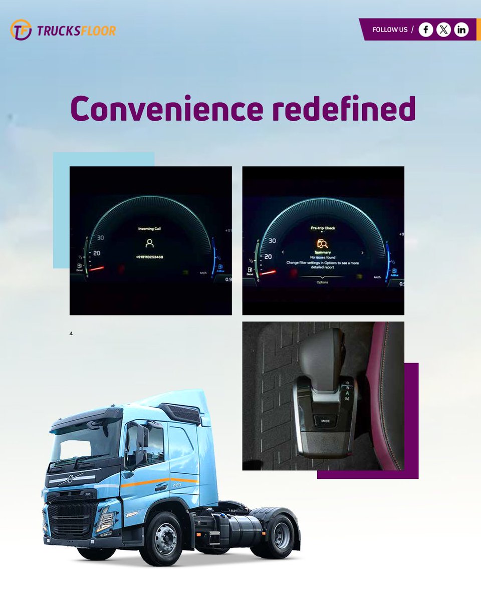 trucksfloor's tweet image. Volvo FM 420 4x2 Tractor – Dumdaar Power, Smooth Long Haul 

Comfort cab, modern controls &amp;amp; strong performance = better profit + driver comfort

#TruckLife #HeavyDutyTruck #CommercialVehicle #PowerAndComfort
