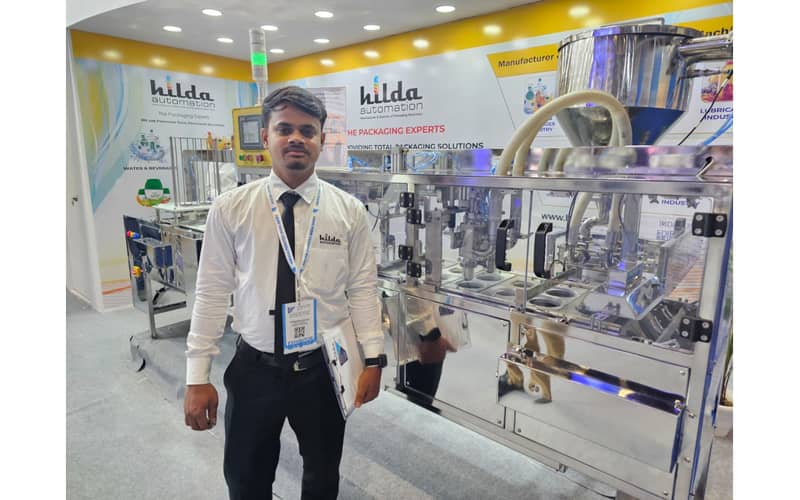 WhatPackaging's tweet image. Hilda Automation showcases a two-head cup filling and sealing machine at @anugafoodtec India, designed for dairy and beverage applications with flexible formats and consistent output.

Read more: shorturl.at/2XiRH

#Packaging #Dairy #Beverage #Automation #AnugaFoodtec