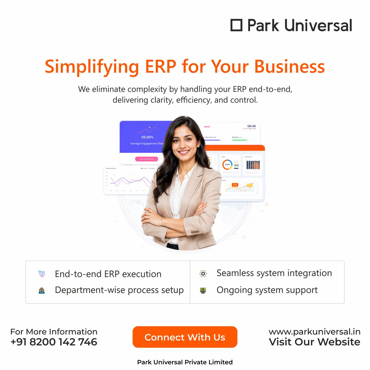 ParkUniversalPL's tweet photo. ERP made simple. Business made powerful.
We handle everything — from setup to success.
 
📞 +91 8200 142 746
 ✉️ info@parkuniversal.in
 
#ParkUniversal #ERP #BusinessGrowth #ERPExperts https://t.co/obEZ8g0zRo