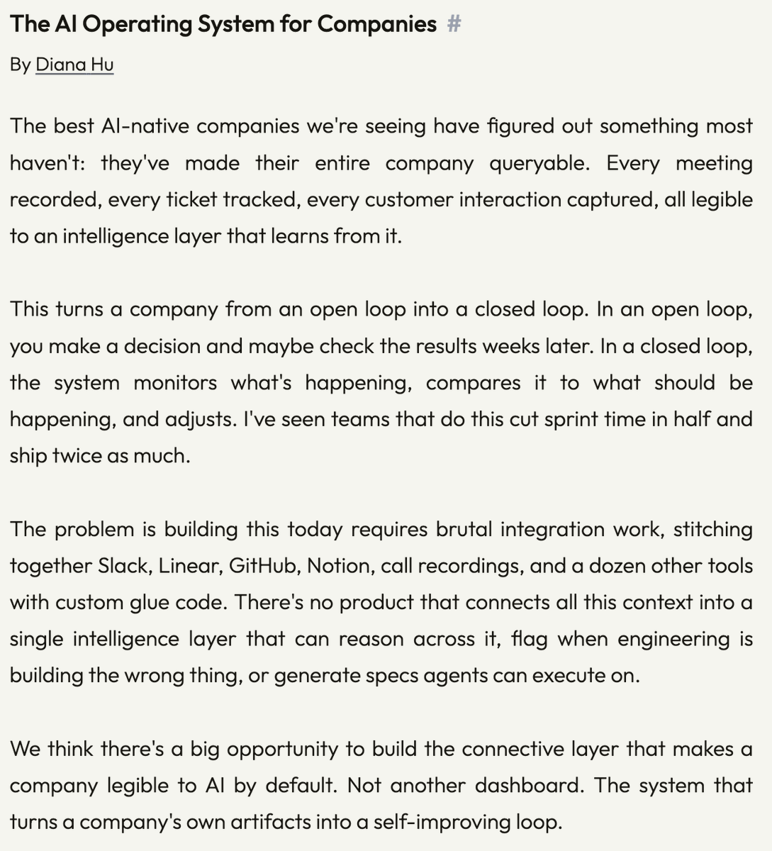 fucek_luka's tweet photo. @ycombinator literally describing @naumu_ai in requests for startups 2026

1. AI OS for companies
2. Company Brain
3. Sw for agents
4. SaaS challengers https://t.co/peKqyhTWJA