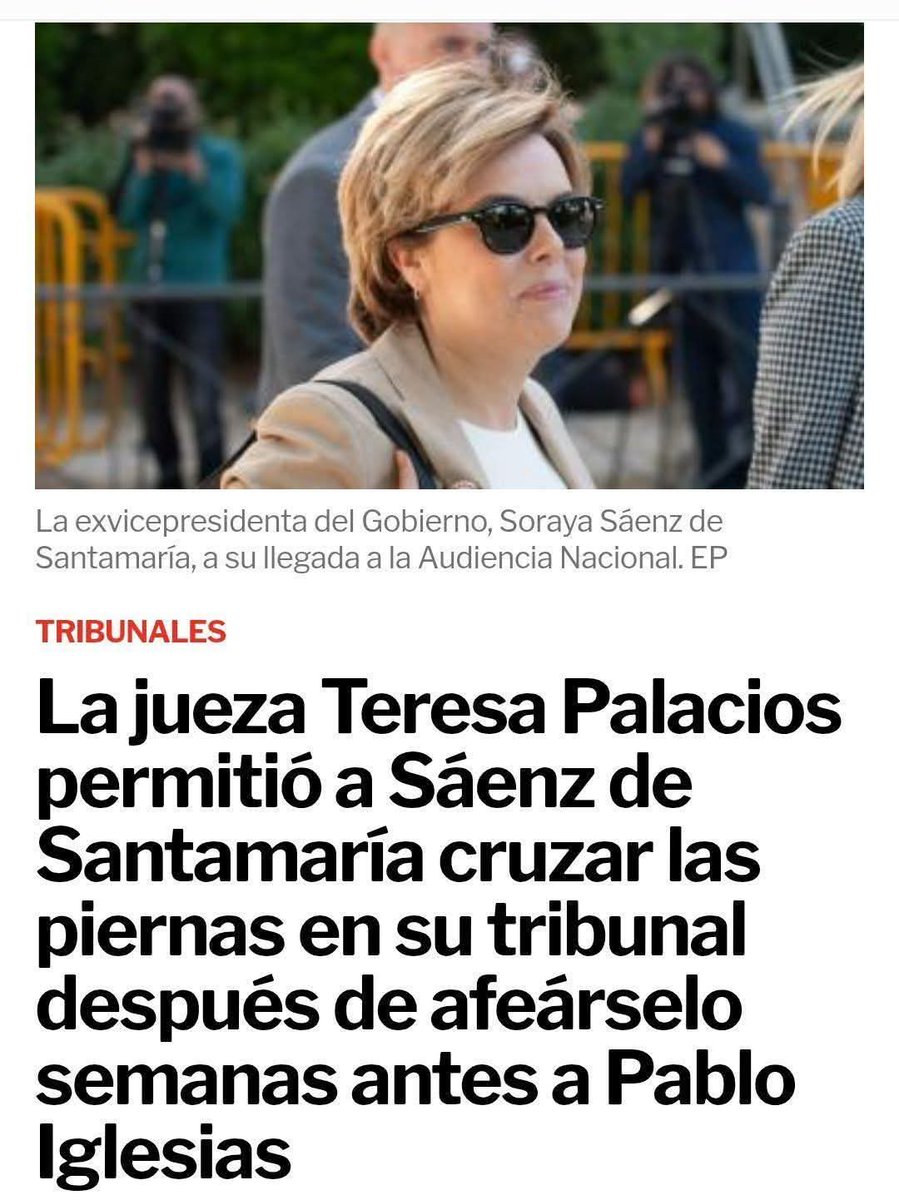 Hombre, pa eso está la amistad... Quien tiene una amiga tiene un tesoro, y si es jueza, mejor, a que si Soraya... Estos Peperos tienen muchos amigos jueces... Son así de amistosos