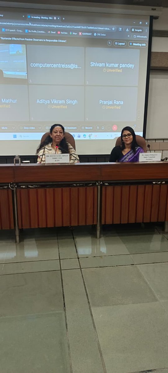 icps_newdelhi's tweet image. ICPS conducted workshop on "Bystander Effect: From Passive Observers to Responsible Citizens". In the workshop thoughtful sessions were conducted by Dr. Anaya Mahapatra and Ms. Bhumika Indulia.

#ICPS #workshop #bystandereffect