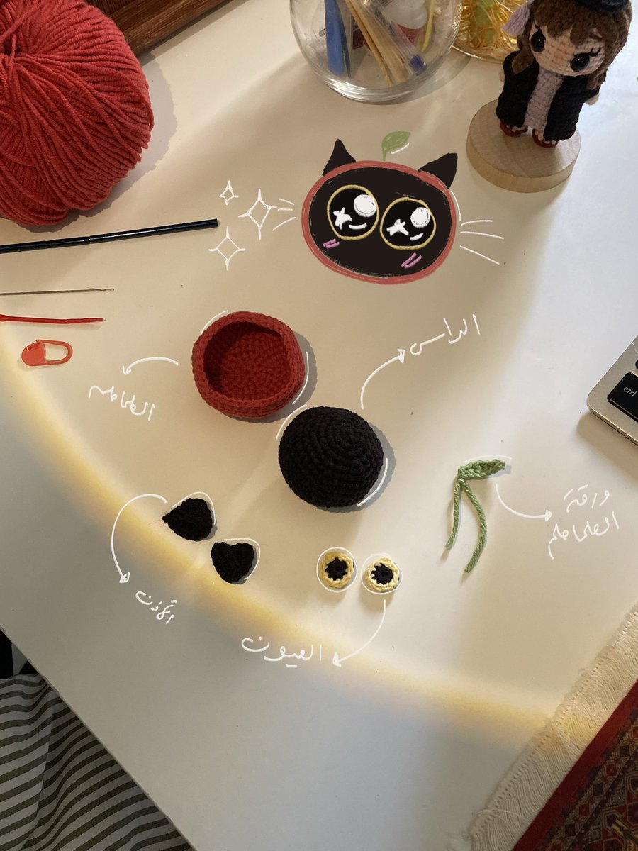 سويت مياو بطماطم كييوت 🥹🍅🐈‍⬛
اللي تبغى الباترون تكتب لي ارسله 🫶