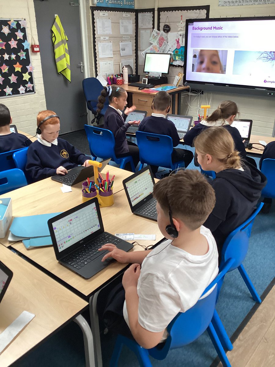 stelizcp2's tweet photo. In computing, we looked at a video and created some background music for different video’s . We were able to make the music focus on showing an emotion which made the video even better🎶🧑‍💻👩‍💻💻 @StElizComp https://t.co/RyTujP8K5W