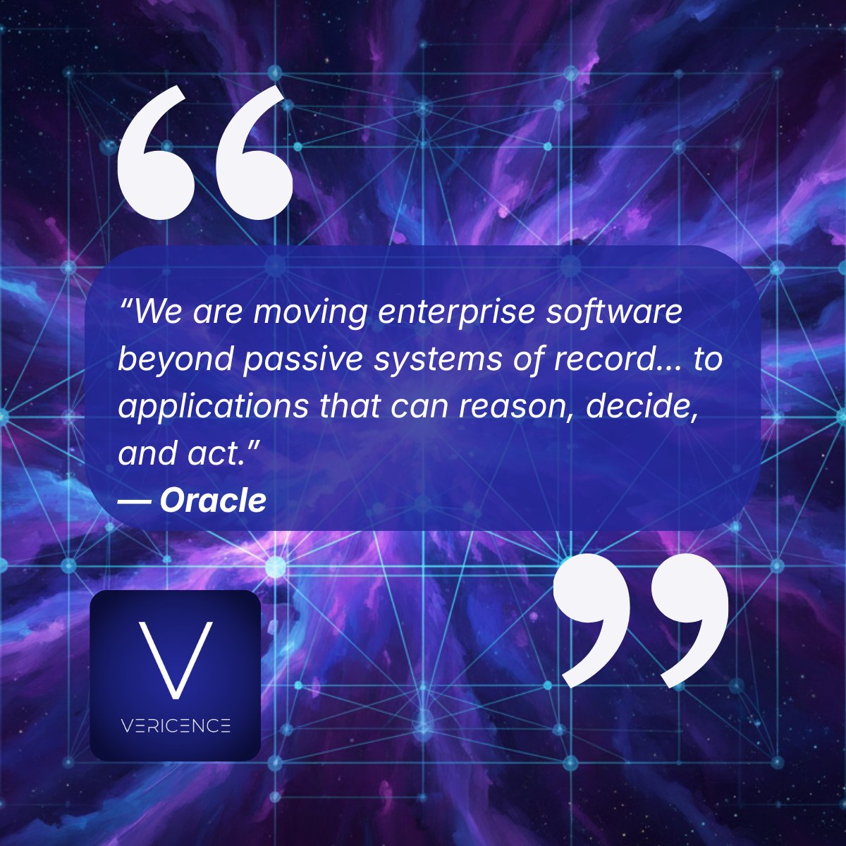 vericence's tweet image. Oracle is pushing AI beyond assistants.

Now it’s systems that can reason, decide, and act.

That changes everything.

Who owns the outcome?

oracle.com/news/announcem…

#AI #Oracle