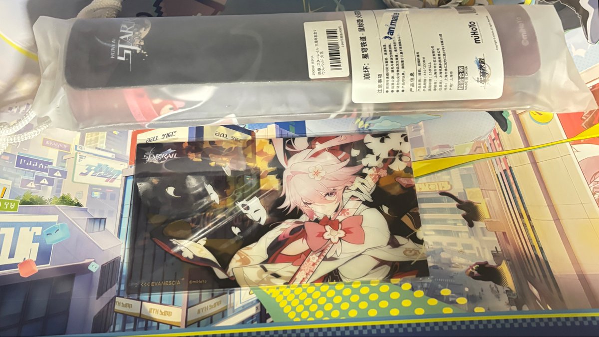 火花ちゃんマウスパッド買っちった ( ＾3＾ )〜♪♫