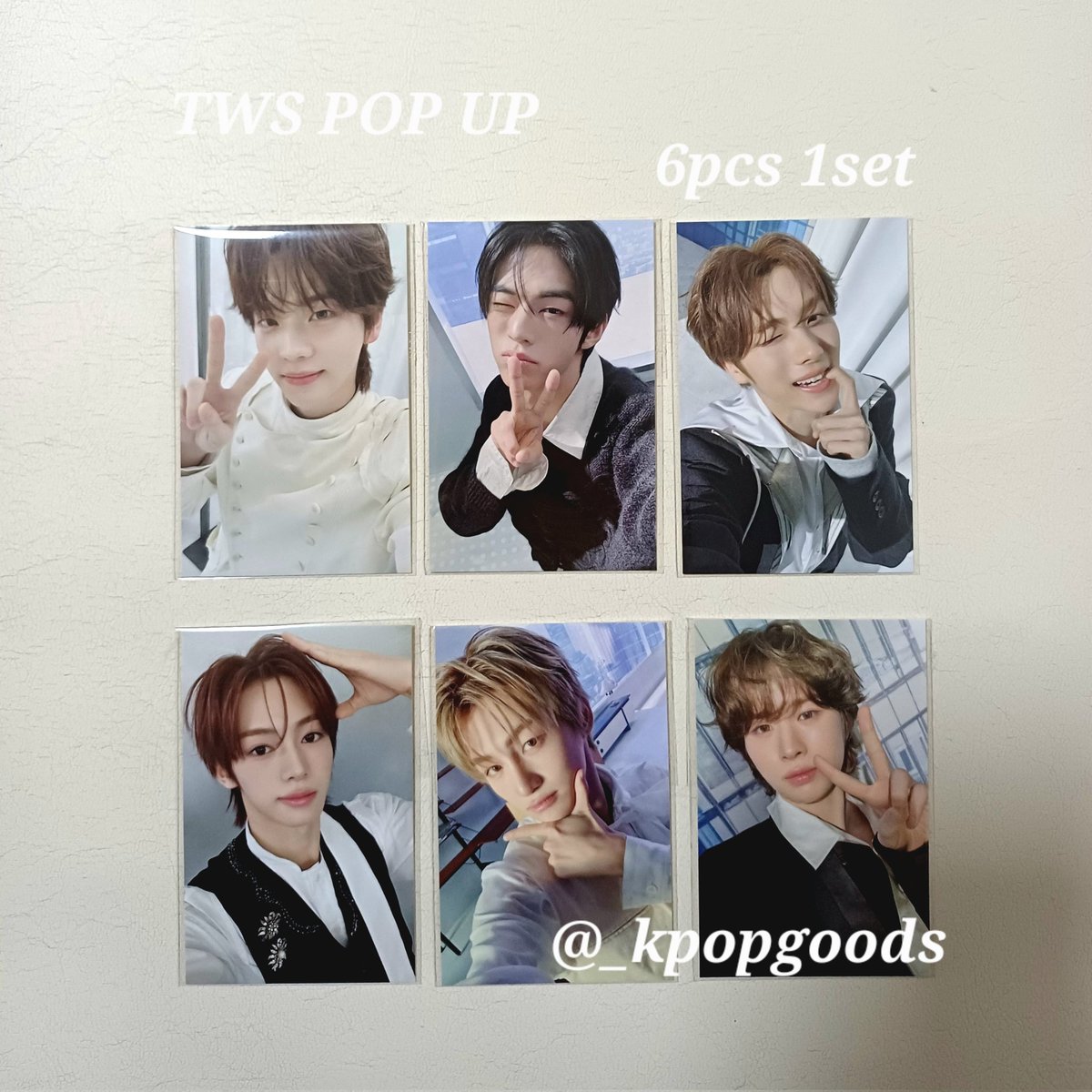 TWS 5th Mini Album NO TRAGEDY POP-UP STORE 

투어스 용산 하이브 팝업
5만원이상 구매 특전 포카 양도
6pcs 1set 16.0

신유 도훈 한진 지훈 경민 포토카드 증사 셋업 증명사진 하트 플러쉬 키링 Heart keyring pop up tws shinyu dohoon youngjae hanjin jihoon kyungmin photocard sell poca wts