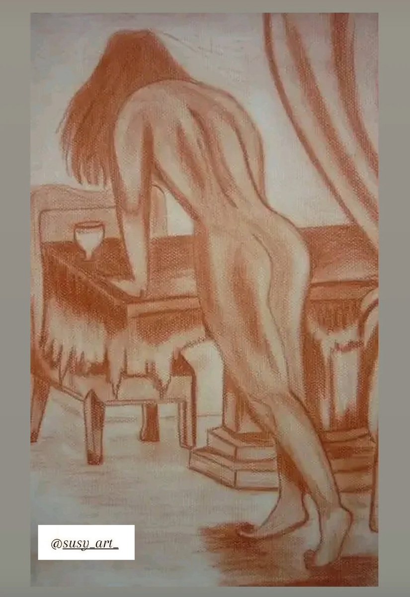 Ojitos__86's tweet photo. https://t.co/ioei9VSZ7b mis ilustraciones 🎨✏️ #arte #desnudo #sanguina #dibujo https://t.co/X1VVKAZon3