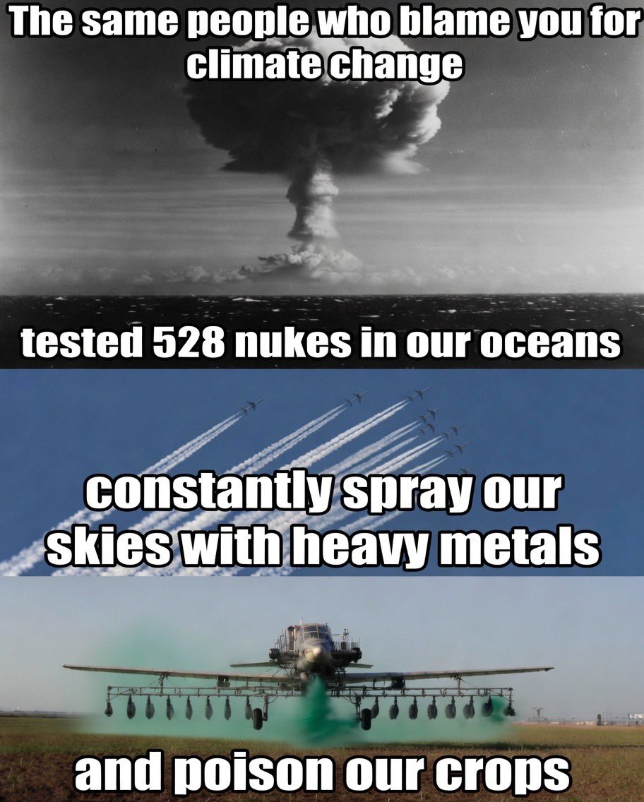 EarthUnderway's tweet image. Your combustible 4 banger Hyundai, your plastic straws, and your plastic grocery bags are the problem citizen… 🤡 #climatechange #globalwarming #environment #chemtrail #crop