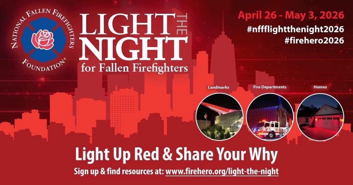 tvjfdoh's tweet photo. 🚨 Light the Night for Fallen Firefighters 🚨

If you drive by our station this week, you may notice a change in our exterior lighting. 🔴

We are proud to participate, honoring those who have made the ultimate sacrifice in service to their communities. https://t.co/deU0i10ZaG
