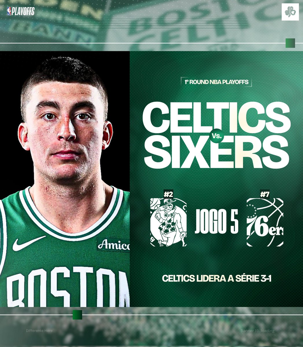 GAMEEDAAYYY ☘️☘️☘️

Hoje o Celtics tem a chance de encerrar a série, dentro do TD Garden

🏀 Celtics vs Sixers - Jogo 5
🕝 20h00
📺 ESPN/Disney +
