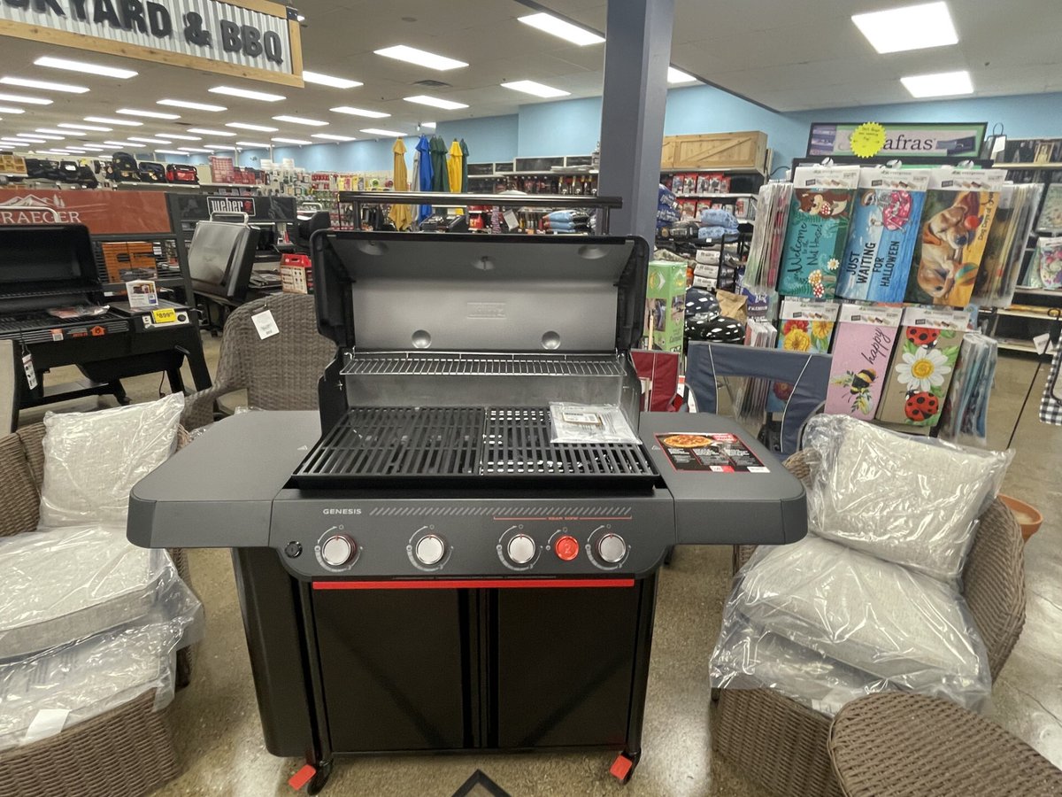 AceSycamore's tweet image. Upgrade your outdoor cooking with the new Weber Genesis E-430 Stealth 4-Burner Grill! 🔥 Now in stock. Ready to elevate your BBQ game? #GrillMaster #AceHardware