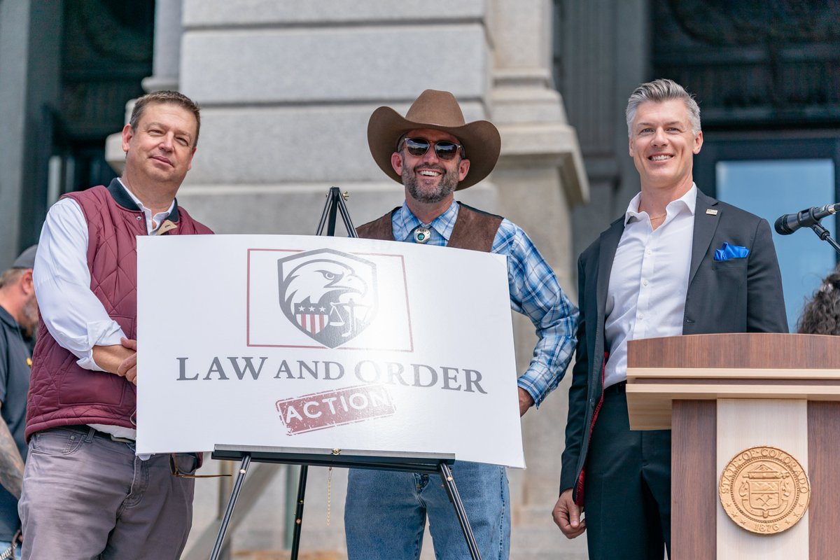 jeffhunt's tweet photo. Frank McNulty, Dan Woog, and I launched @COLawandOrder and Law and Order Action to change Colorado. As dads, we want a safer Colorado. We are supporting law enforcement, putting victims ahead of criminals, and strengthening our laws. Join us! https://t.co/N1RR8mSGul
