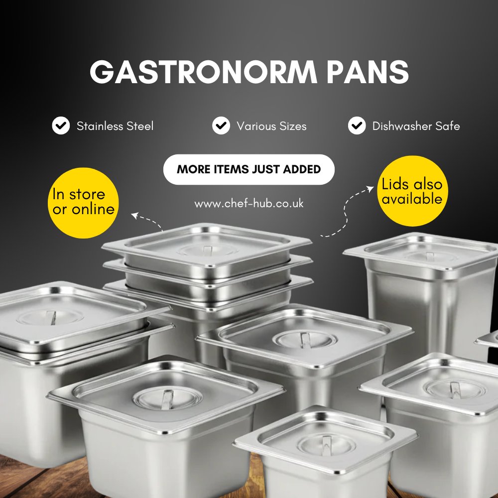 Chef__Hub's tweet photo. Upgrade your kitchen with our Stainless Steel Gastronorm Pans ✨🍽️

Perfect for prep, storage, cooking, and serving – our durable stainless steel gastronorm containers are a must-have for every professional kitchen. https://t.co/UUewxhvNXf