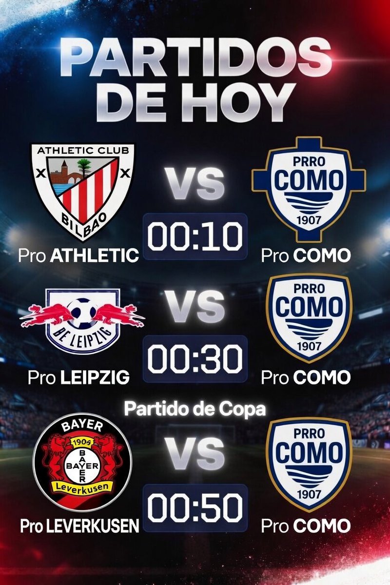 ProCOMO1907's tweet photo. Rivales para esta noche. Mi pregunta es: Seguiremos haciendo el PLENO ? 
VAMOS COMO !!! https://t.co/qMqzi5ys3a