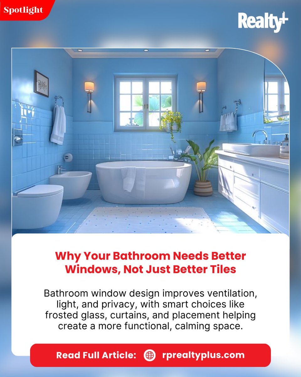 RPRealtyPlus's tweet image. Realty+ Spotlight 2026

Yellow walls done right
rprealtyplus.com/news-views/thi…

Teak doors worth it?
rprealtyplus.com/news-views/are…

Why waterproofing matters
rprealtyplus.com/news-views/why…

Better bathroom windows
rprealtyplus.com/news-views/why…

#realtyplus #markettrends